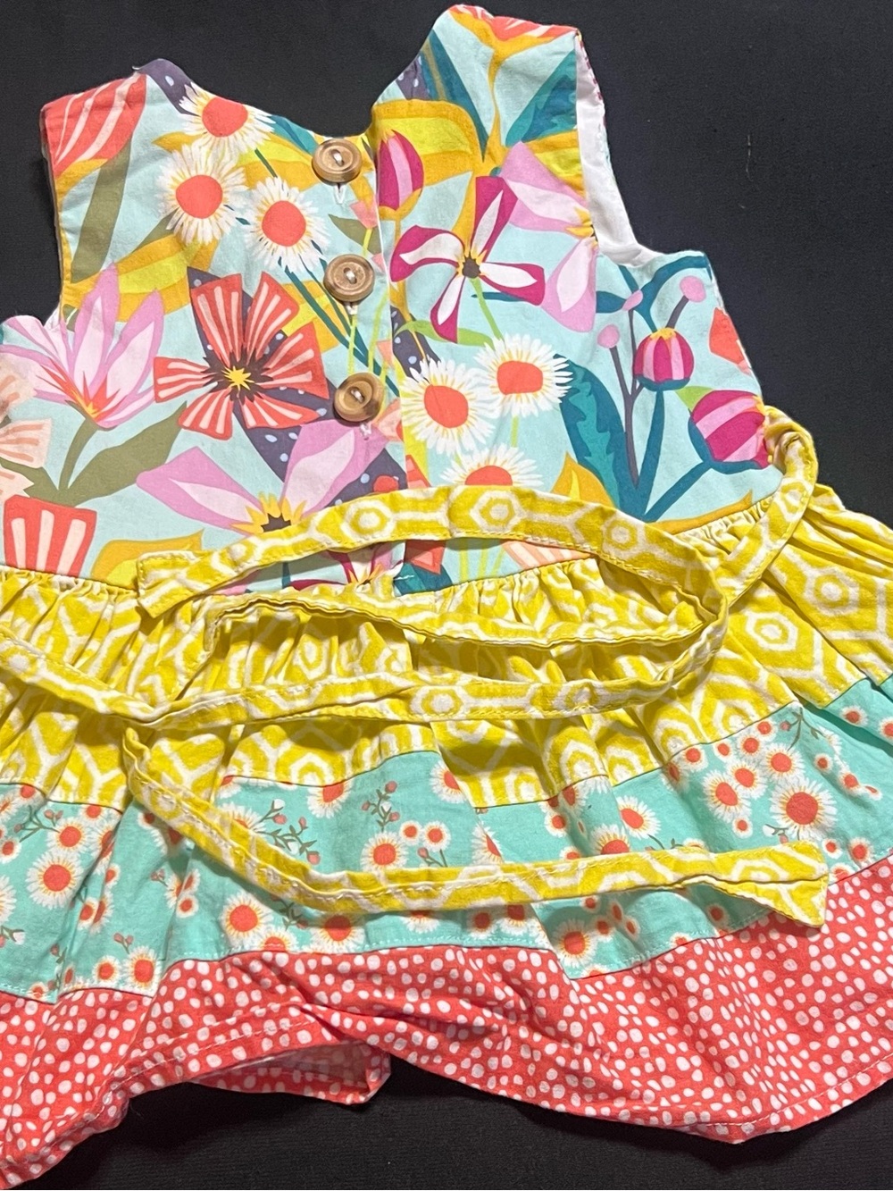 Cheeky Plum Floral & Polka Dot Tiered Sundress - Picture 5 of 6
